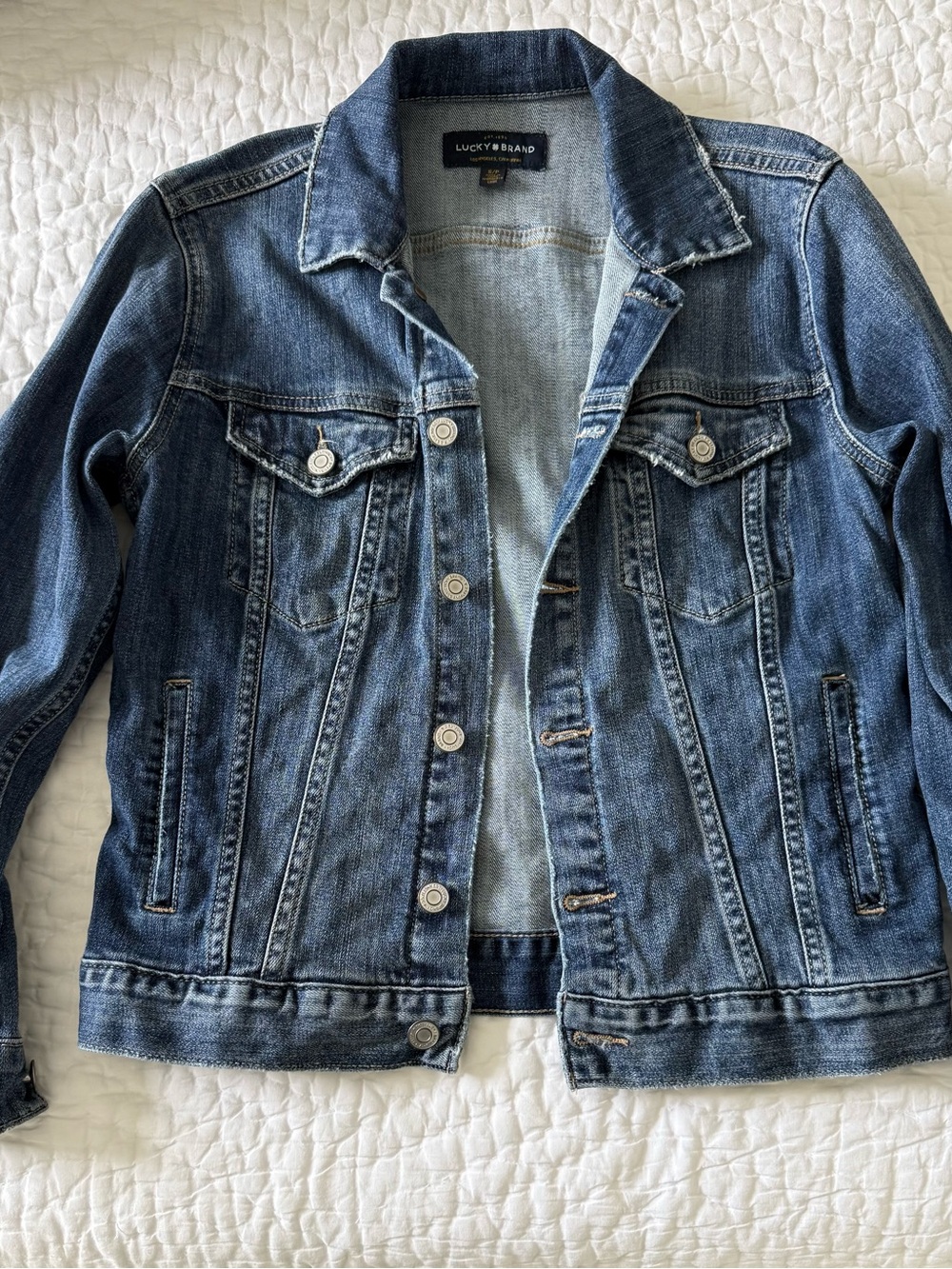 Lucky Brand Medium Blue Denim Jacket